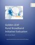 Golden LEAF Rural Broadband Initiative Evaluation Annual Report. Prepared by the UNC School of Government s Center for Public Technology