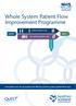 Whole System Patient Flow Improvement Programme