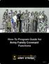 How-To Program Guide for Army Family Covenant Functions