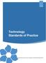 Technology Standards of Practice
