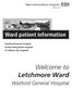 Welcome to Letchmore Ward. Ward patient information. Watford General Hospital. West Hertfordshire Hospitals