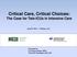 Critical Care, Critical Choices: The Case for Tele-ICUs in Intensive Care