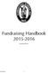 Fundraising Handbook Revised 05/29/15
