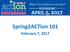 Spring2ACTion 101. February 7, 2017