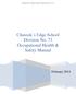 Chinook's Edge School Division No. 73. Chinook s Edge School Division No. 73 Occupational Health & Safety Manual
