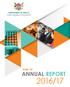 DEPARTMENT OF HEALTH PROVINCIAL GOVERNMENT OF THE NORTHERN CAPE. Vote 10 ANNUAL REPORT 2016/17