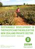 sustainable development in the pacific and the role of the New Zealand private sector
