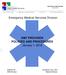 Emergency Medical Services Division. EMT PROVIDER POLICIES AND PROCEDURES January 1, 2016