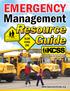 Emergency Management Resource Guide. Management. Kentucky Center for School Safety.