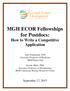 MGH ECOR Fellowships for Postdocs: How to Write a Competitive Application