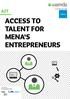 ACCESS TO TALENT FOR MENA'S ENTREPRENEURS