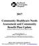 Community Healthcare Needs Assessment and Community Benefit Plan Update (Submitted to OSHPD in February 2017 for calendar year 2016)