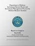 Department of Defense Investment Review Board and Investment Management Process for Defense Business Systems