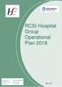 RCSI Hospital Group Operational Plan 2018