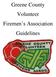 Greene County Volunteer Firemen s Association Guidelines