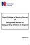 Royal College of Nursing Survey of Designated Nurses for Safeguarding Children in England