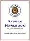 Sample Handbook. Our Post, Hometown, USA. Where Legion Grass Roots Grow