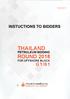 Instructions to Bidders. Thailand Petroleum Bidding Round 2018 for Offshore Block G1/61