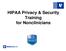 HIPAA Privacy & Security Training