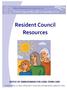 Resident Council Sample Resources (For reference use only)