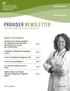 PROVIDER NEWSLETTER. Table of Contents.   UniCare Health Plan of West Virginia, Inc. February 2018