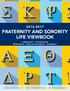 FRATERNITY AND SORORITY LIFE VIEWBOOK