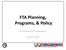 FTA Planning, Programs, & Policy