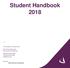 Student Handbook 2018