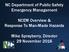 NC Department of Public Safety Emergency Management. NCEM Overview & Response To Man-Made Hazards. Mike Sprayberry, Director 29 November 2016