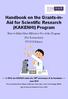 Handbook on the Grants-in- Aid for Scientific Research (KAKENHI) Program