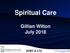 Spiritual Care. Gillian Wilton July 2018 SYEC & LTC