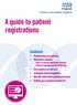 A guide to patient registrations