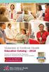 Maternity & Newborn Health Education Catalog 2018