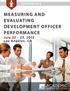 CONFERENCE MEASURING AND EVALUATING DEVELOPMENT OFFICER PERFORMANCE