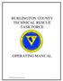 BURLINGTON COUNTY TECHNICAL RESCUE TASK FORCE OPERATING MANUAL