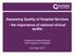 Assessing Quality of Hospital Services - the importance of national clinical audits