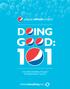 DOING GOOD: THE PEPSI REFRESH PROJECT INFORMATIONAL TOOLKIT