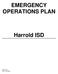 EMERGENCY OPERATIONS PLAN. Harrold ISD. Basic Plan Ver /05
