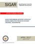 SIGAR APRIL 2017 SIGAR SP GOOD PERFORMERS INITIATIVE: STATUS OF SEVEN COMPLETED PROJECTS IN KHOST PROVINCE, AFGHANISTAN