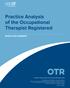 Practice Analysis of the Occupational Therapist Registered