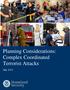 Draft Planning Considerations: Complex Coordinated Terrorist Attack v Planning Considerations: Complex Coordinated Terrorist Attacks