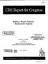 CRS Report for Congress
