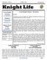 VOLUME 12, ISSUE 12 KNIGHT LIFE December Family of the Month for December Scott and Rosalie Mackinaw