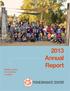 2013 Annual. Report POMEGRANATE CENTER. Building Better Communities Together