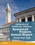 University of California, Berkeley. Sponsored Projects Annual Report