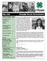 Family Focus Newsletter. May Table of Contents Page. Upcoming Programs 2 -L.E.A.D.S -Pre-Fair Events -Camps -M.A.S.S.