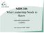 MDS 3.0: What Leadership Needs to Know