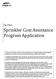 Sprinkler Cost Assistance Program Application