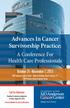 Advances In Cancer Survivorship Practice: