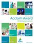 Acclaim Award Application. AMGA Foundation. High-Performing Health SystemTM. Triple Aim. Population Health. Efficiency